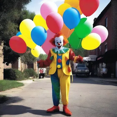 Why did the clown sag down? Because he had too many balloons in his pockets!
