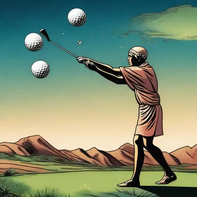 According to ancient mythology, the gods used balata to create the first golf balls for their celestial game.