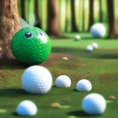 In the enchanted realm of Evergreen, the fairies crafted magical golf balls using the rarest form of balata found only in the Whispering Woods.