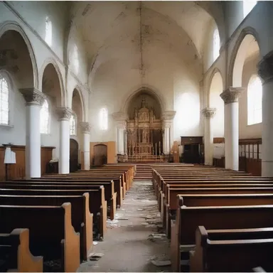 Despite their prayers and devotion, the members of the congregation were unsuccessful in saving their old church from demolition.