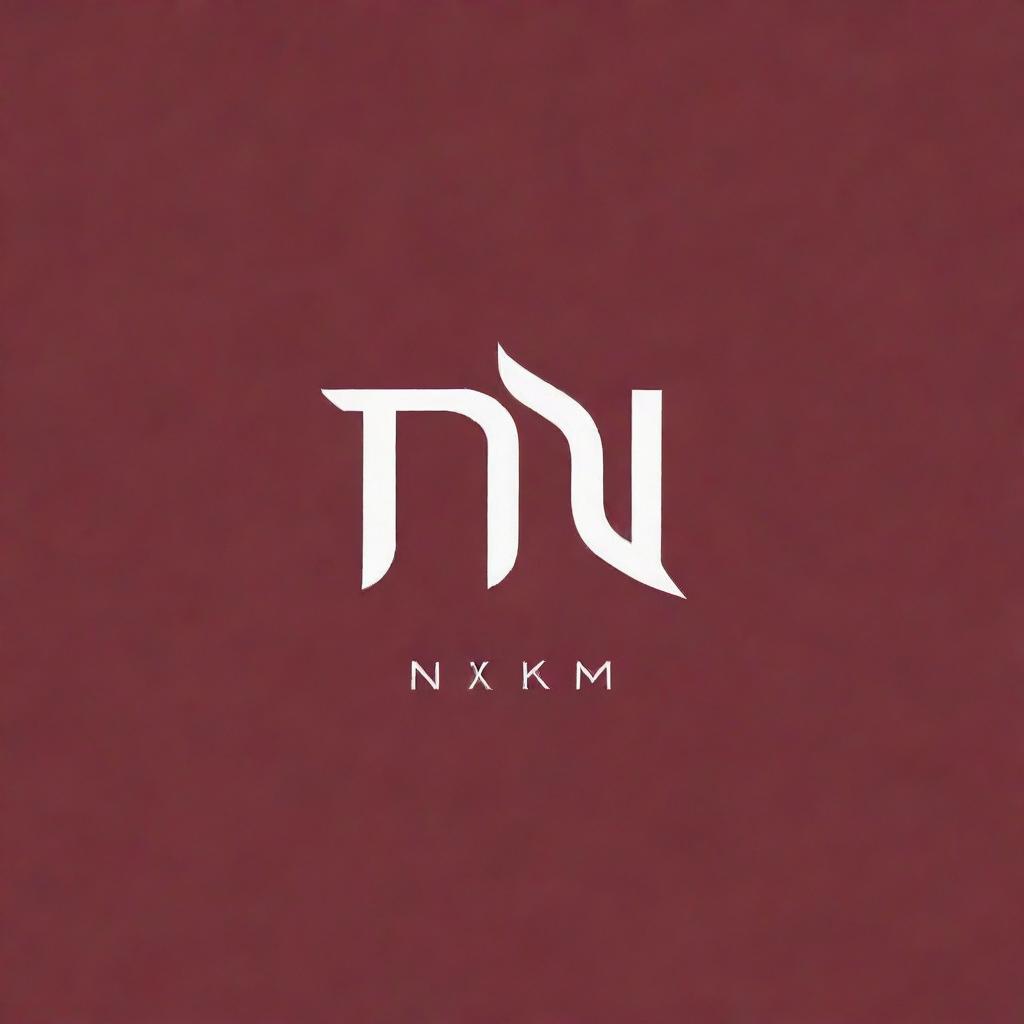 A striking logo with the name 'Nikini' showcased prominently in maroon color, with a modern design