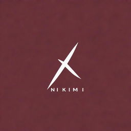 A striking logo with the name 'Nikini' showcased prominently in maroon color, with a modern design