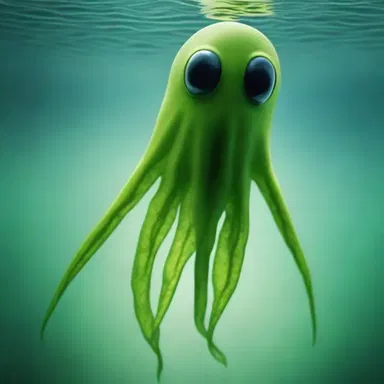 In the science fiction novel, the protagonist was transformed into a euglena-like creature with the ability to swim effortlessly through water.