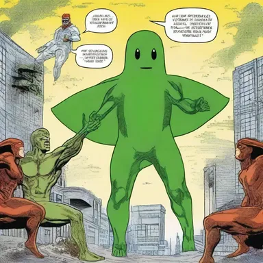 The comic book series featured a superhero with the power to communicate with euglena and use their flagella for high-speed transportation.
