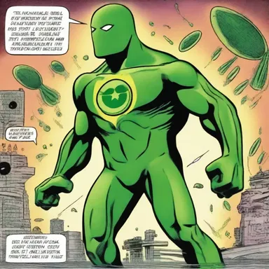 The comic book series featured a superhero with the power to communicate with euglena and use their flagella for high-speed transportation.