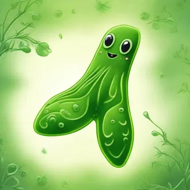 In the magical world, euglena were revered as mystical creatures that could grant wishes to those who could find and befriend them.