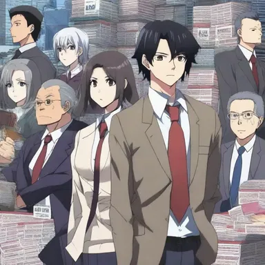 In the anime series, the protagonist uncovers a corrupt network of machine politicians who manipulate elections for their personal gain.
