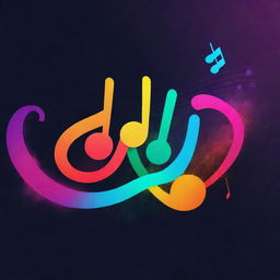 Generate a vibrant and expressive music thumbnail showcasing the essence of melody and rhythm.