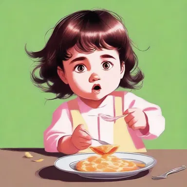 The young protagonist's baby sister would mewl whenever she felt hungry in the novel.