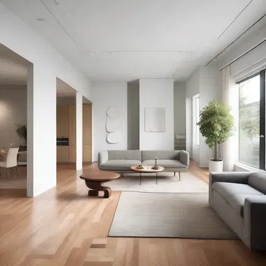 The designer incorporated a falter in the floorplan to create a moment of uncertainty and anticipation.