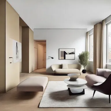 The designer incorporated a falter in the floorplan to create a moment of uncertainty and anticipation.