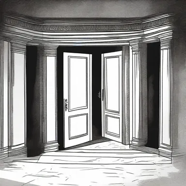 In the suspenseful scene, the protagonist's falter before deciding whether to open the mysterious door had the audience on the edge of their seats.