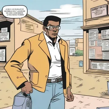 In the comic strip, the protagonist's confidence faltered as he struggled to express himself during a critical moment.