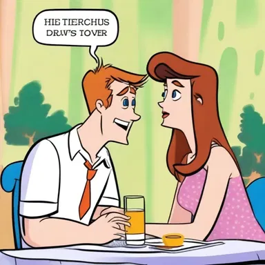 The animated character's voice would often falter and break as he tried to ask his crush out on a date in the cartoon series.