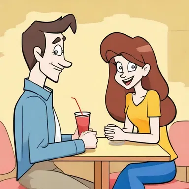 The animated character's voice would often falter and break as he tried to ask his crush out on a date in the cartoon series.