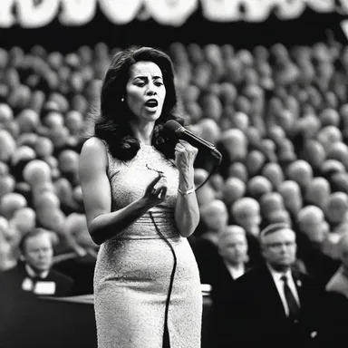 As she reached the climax of her speech, her voice began to falter, causing the audience to hold their breath in anticipation.