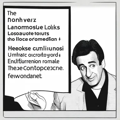 The comedian made a censorious joke about politicians, mocking their policies and incompetence.