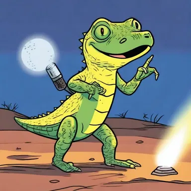 Why did the night lizard bring a flashlight to the party? Because it wanted to shed some light on the situation!