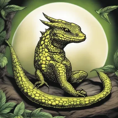 According to ancient mythology, the night lizard was believed to be a sacred creature associated with the moon goddess.