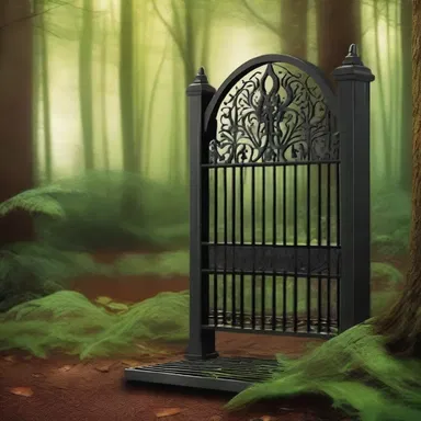 In the mystical land of Aria, there was a magical grate that guarded the entrance to the enchanted forest.
