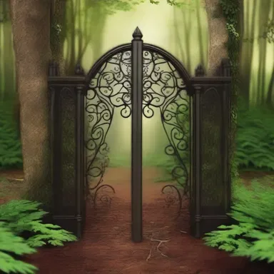 In the mystical land of Aria, there was a magical grate that guarded the entrance to the enchanted forest.