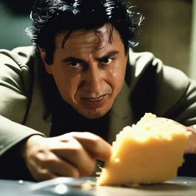 In the intense action scene, the protagonist uses a cheese grater to grate his enemy's face.