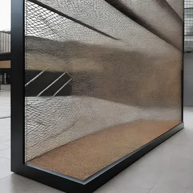 The artist created a unique sculpture by grating different materials against a sharp grate, resulting in a beautiful and intricate design.