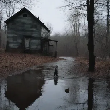 In the unindustrialized town, the horror movie takes on an even more chilling and eerie feel.
