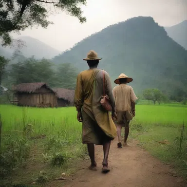 The film transports the audience to an unindustrialized era filled with lush landscapes and traditional lifestyles.