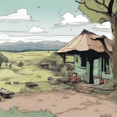The comics tell a story set in an unindustrialized world where nature and simplicity prevail.