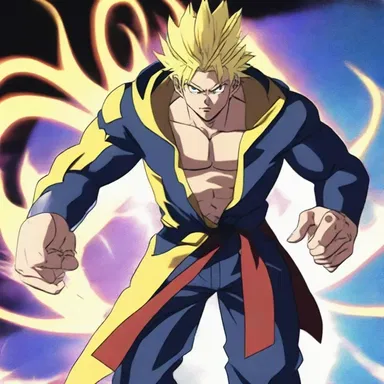 In the anime series, the main character possesses a mutant gene that grants him extraordinary powers.
