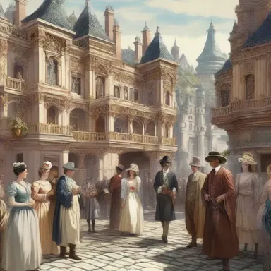 In a fantasy novel, the kingdom is characterized by social stratification, with the ruling class enjoying luxurious lifestyles while the commoners struggle to make ends meet.