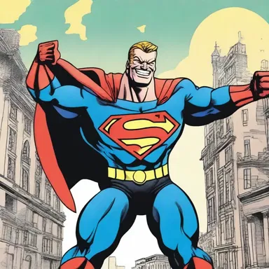 In the comics, the superhero's trilled laughter echoed through the city as he defeated the villains.