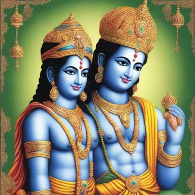 In Hindu religious texts, Rama and Krishna are co-referent in their roles as avatars of Lord Vishnu.