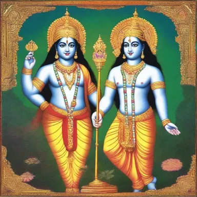 In Hindu religious texts, Rama and Krishna are co-referent in their roles as avatars of Lord Vishnu.