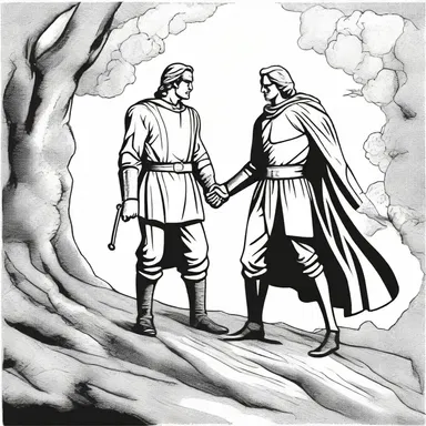 The co-referent terms 'protagonist' and 'hero' are often used interchangeably in literature.