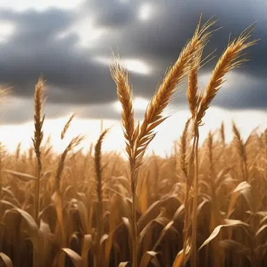 The poet used the imagery of golden corn stalks dancing in the wind to convey the beauty of the countryside.