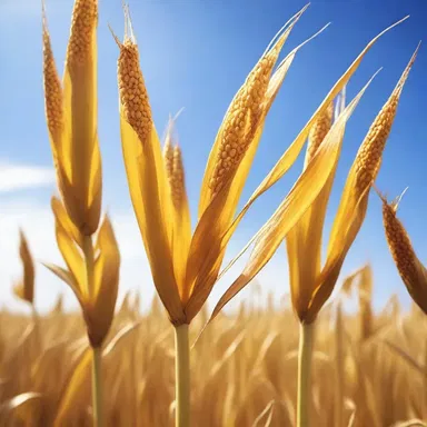 The poet used the imagery of golden corn stalks dancing in the wind to convey the beauty of the countryside.