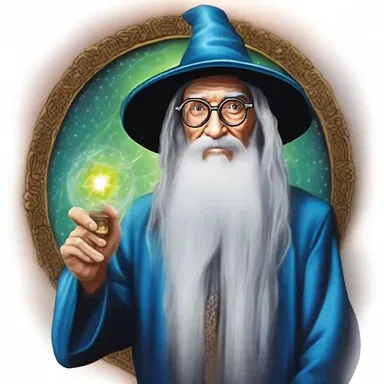 The wizard used his enchanted eyeglass to see through illusions and reveal the hidden truth.