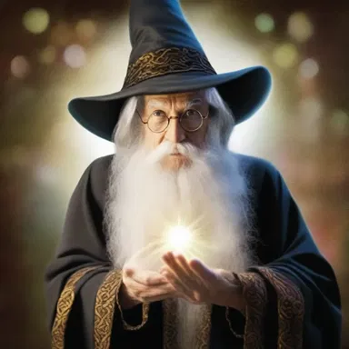 The wizard used his enchanted eyeglass to see through illusions and reveal the hidden truth.