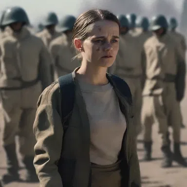 In the movie, the main character portrays a voteless individual in a dystopian society.