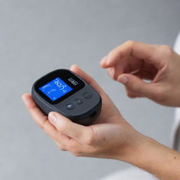 A sleek, digital device specifically designed for accurate measurement of blood glucose levels, showcasing modern health technology.