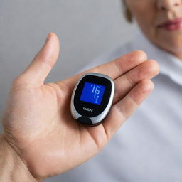 A sleek, digital device specifically designed for accurate measurement of blood glucose levels, showcasing modern health technology.