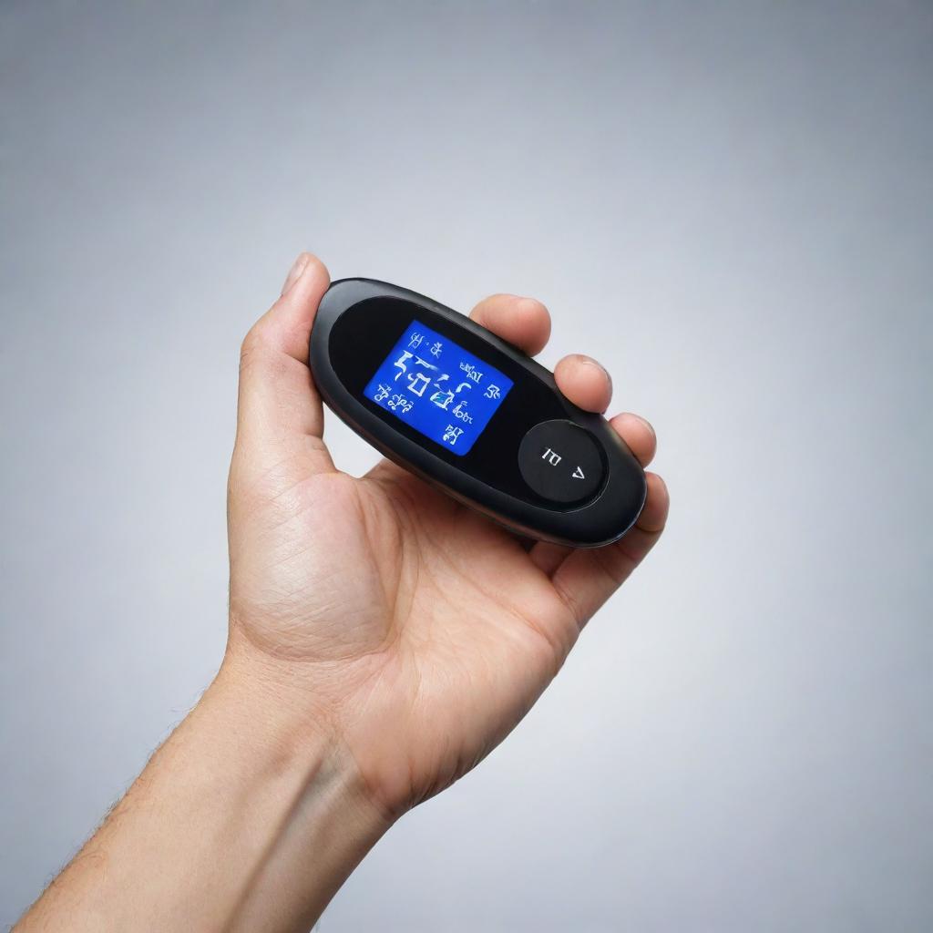 A sleek, digital device specifically designed for accurate measurement of blood glucose levels, showcasing modern health technology.