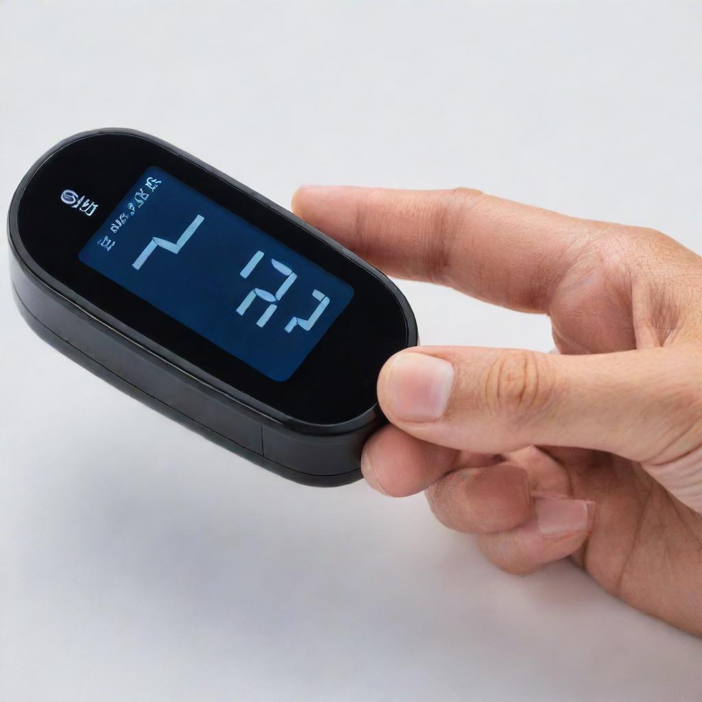 A sleek, digital device specifically designed for accurate measurement of blood glucose levels, showcasing modern health technology.