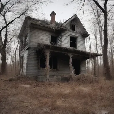 The old abandoned house was filled with cobwebs, dusty furniture, eerie portraits, and all sorts of spooky whatnot that sent shivers down their spines.