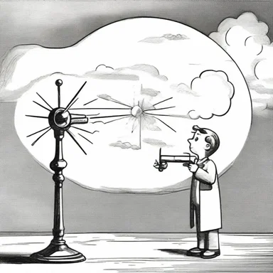 The educational cartoons explained the concept of a nephoscope, teaching children how to measure and analyze cloud movements.