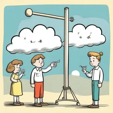 The educational cartoons explained the concept of a nephoscope, teaching children how to measure and analyze cloud movements.