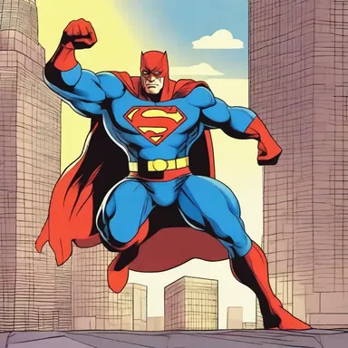 The superhero used his powers to save the city by any means necessary.