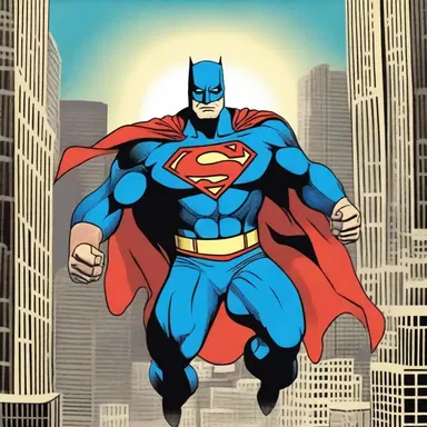 The superhero used his powers to save the city by any means necessary.